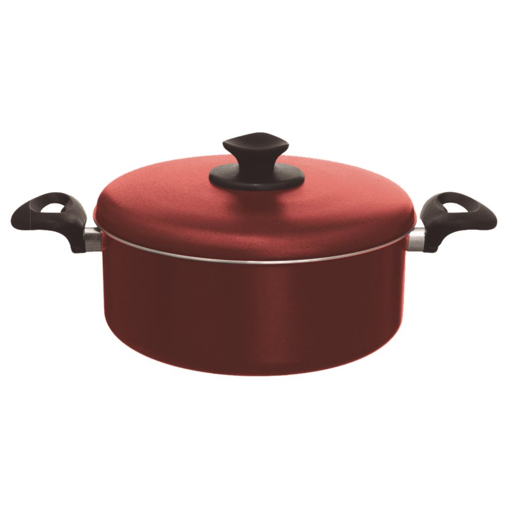 Cj. caçarola premium antiaderente cereja 5 pçs (16/18/20/22/24)