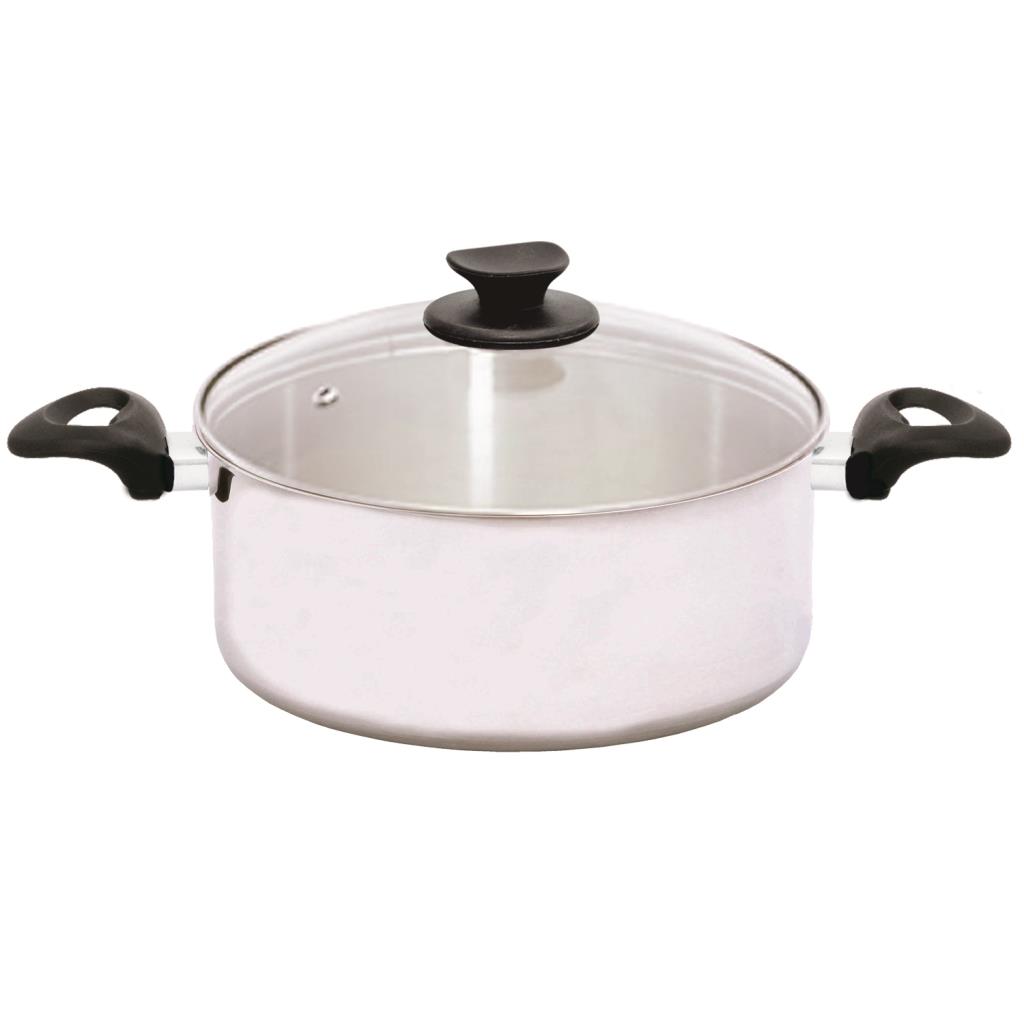 CAÇAROLA PREMIUM TAMPA VIDRO POLIDO C/ALÇAS N22