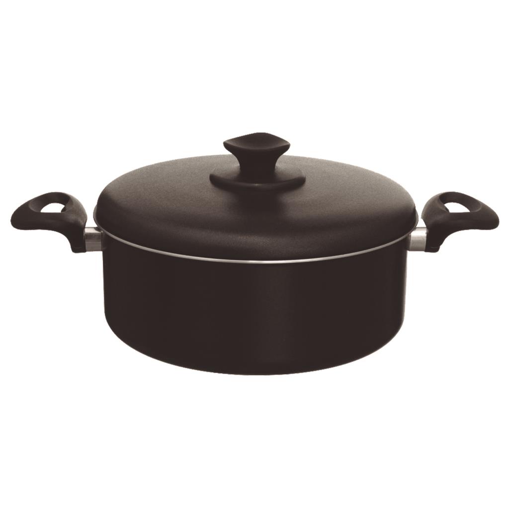Caçarola premium antiaderente preto c/alças n20